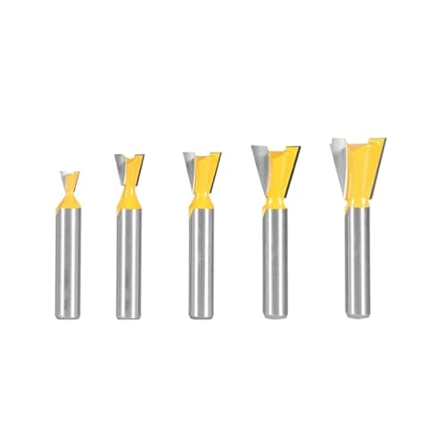 HQABCUTR 8MM Schaft Schwalbenschwanz Joint Router Bit 14 Grad Holzbearbeitung Fräser for Gravur Bits Planfräser von HQABCUTR