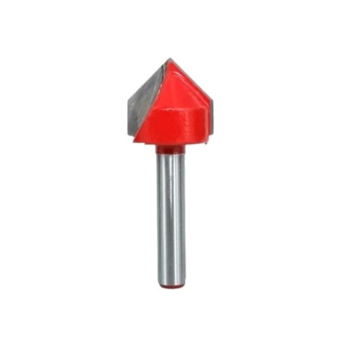 HQABCUTR 90 Grad V-Typ Router 6,35 mm 1/4 Schaft Kantenformung Abschrägung Holzbearbeitung Fräser von HQABCUTR