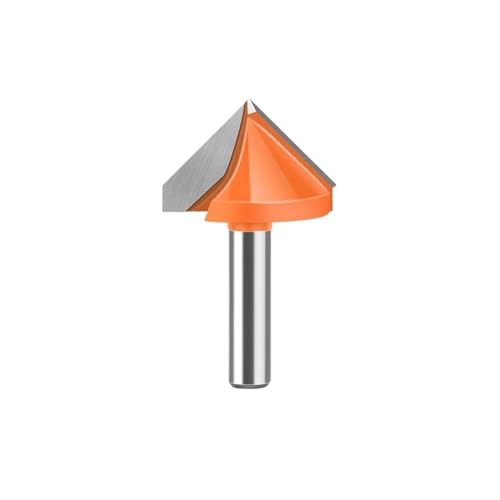 HQABCUTR V-Nut-Fräser-Set mit 8 mm Schaft, 60°–150° – Hartmetall-Gravur und Holzschnitzerei, 4-Winkel-Fräser von HQABCUTR