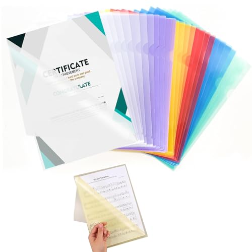 Aktenhülle Dokumentenordner A4,30 Pcs Klarsichthüllen A4 Seitlich Offen 6 Farben Kunststoff Dokumentenhüllen Klarsichthüllen Mappen Ordner zum Aufbewahren für Das Büro Der Schule Aktenhülle Dokumentenordner A4,30 Pcs Klarsichthüllen A4 Seitlich Offen 6 Farben Kunststoff Dokumentenhüllen Klarsichthüllen Mappen Ordner zum Aufbewahren für Das Büro Der Schule von HREDZEO