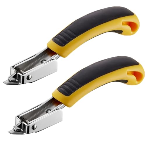 HREDZEO Klammerentferner,2 Pcs Heftklammerabzieher Nagelzieher mit Gummigriffböden Schnellentferner zum Entfernen von Klammern HREDZEO Klammerentferner,2 Pcs Heftklammerabzieher Nagelzieher mit Gummigriffböden Schnellentferner zum Entfernen von Klammern von HREDZEO