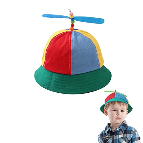 HREDZEO Propeller Mütze,Helikopter Cap Propellerhut Bunte Helikopter Mütze Propeller-Hut Baseball Propeller Hat Helicopter Hat for Adults and Children von HREDZEO