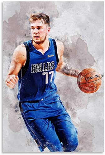 5D Diamant Painting Set FüR Erwachsene Und Kinder Sportplakat Basketballspieler Luka Doncic DIY Diamond Painting Kristall Strass Diamant Stickerei GemäLde 11.8"x15.7"(30x40cm) Kein Rahmen von HRTNS