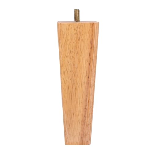 HRTUFN MIUYTRN 4 Stück Massivholz-Möbelbeine, Höhe 6–15 cm, geneigter Kegel, for Sofa, Bett, Stuhl und Schrank, Tisch, Ersatzfüße, schräger Fuß cuicui(Solid Wood 150mm) von HRTUFN