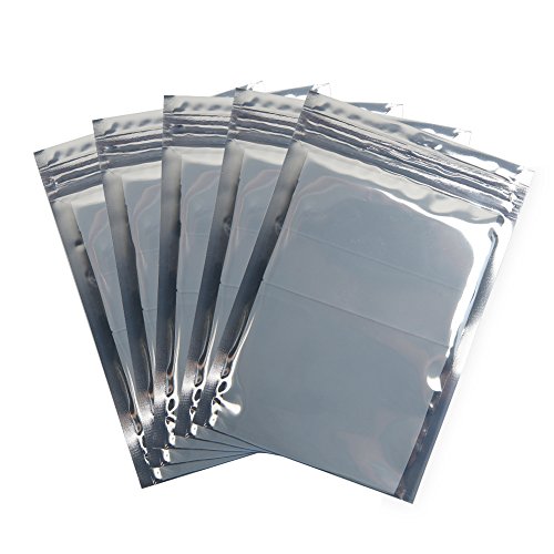 HRX Package 100 Stück hochwertige kleine antistatische wiederverschließbare Beutel (10 x 15 cm), Mini-Open-Top, ESD-geschützt für Kunststoffteile, Mainboards, SSDs und HDDs von HRX Package