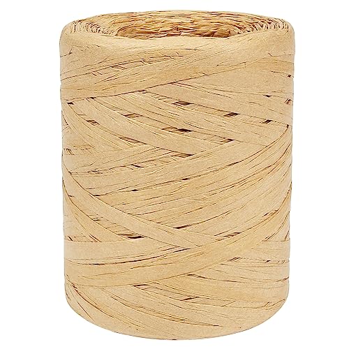 HRX Package-Raffiabast-Band aus Papier, ca. 2,54 cm breit, 200 m lang, matt, für Geschenke, Bastelbedarf, Blumensträuße, Hängeetiketten, von Kraf HRX Package-Raffiabast-Band aus Papier, ca. 2,54 cm breit, 200 m lang, matt, für Geschenke, Bastelbedarf, Blumensträuße, Hängeetiketten, von Kraf von HRX Package