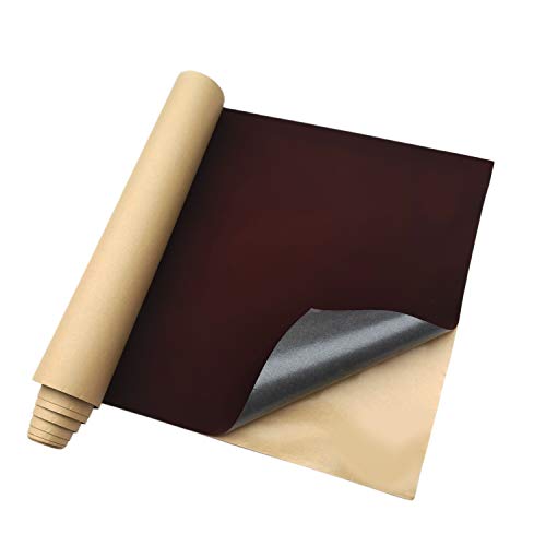 HS.DK 45 x 254 cm selbstklebender Samtstoff, selbstklebende Samtbeflockung für Schmuckschatullen, Schubladenfutter, Dekoration (Schokolade Dunkelbraun) von HS.DK