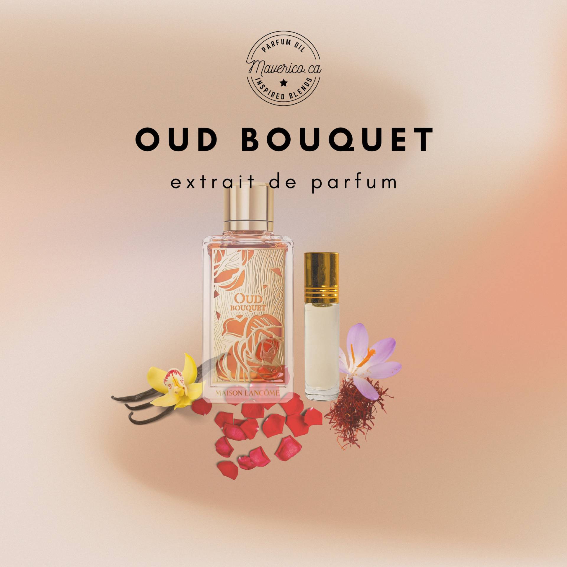 Impression Von Oud Bouquet Premium Parfümöl - Alkoholfreies Attaröl in Verschiedenen Größen Duft | Langlebiges Unisex Parfum von HSAPerfumes