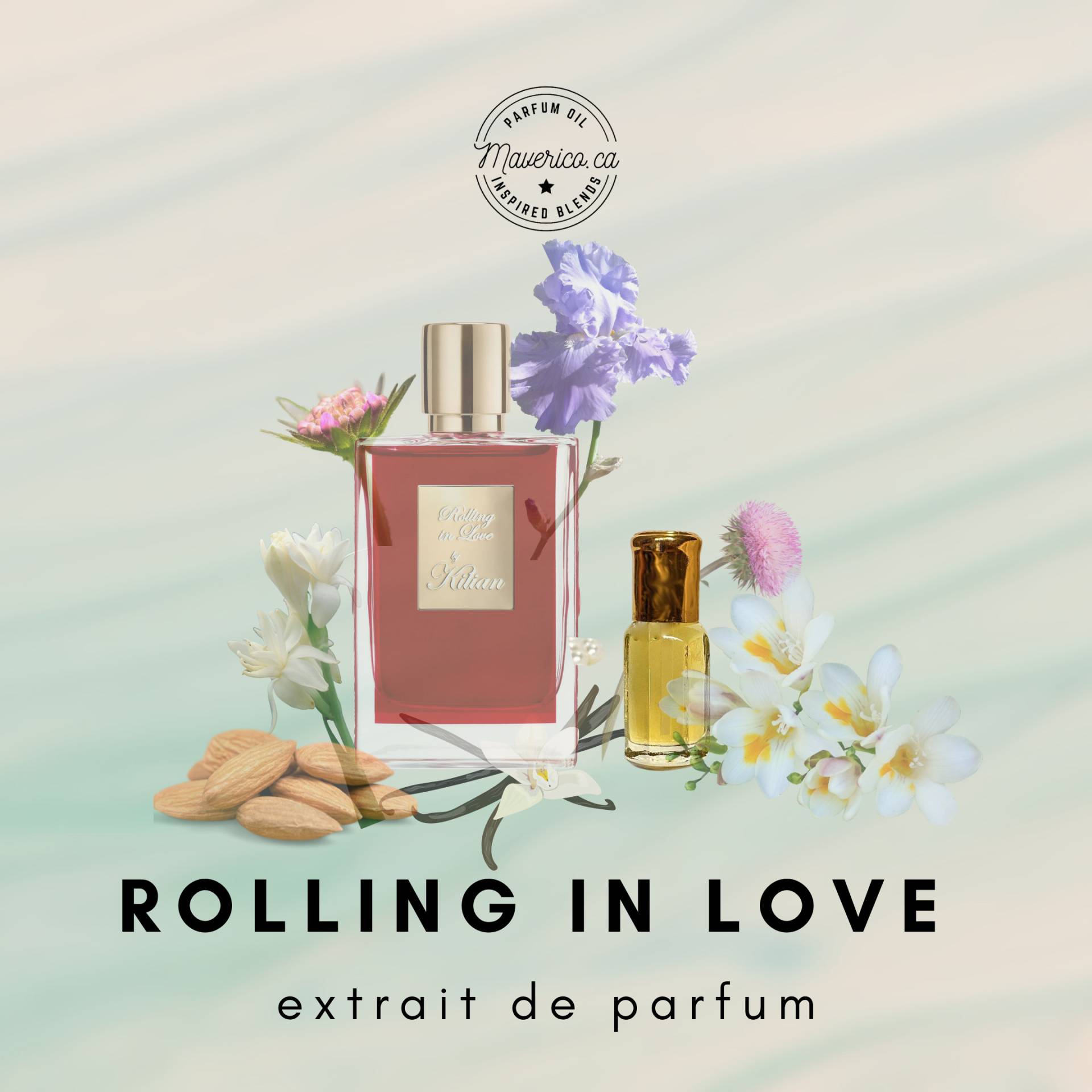 Impression Von Rolling in Love Kilian Premium Parfümöl - Alkoholfreies Attaröl Verschiedenen Größen Duft | Langlebiges Unisex Parfum von HSAPerfumes
