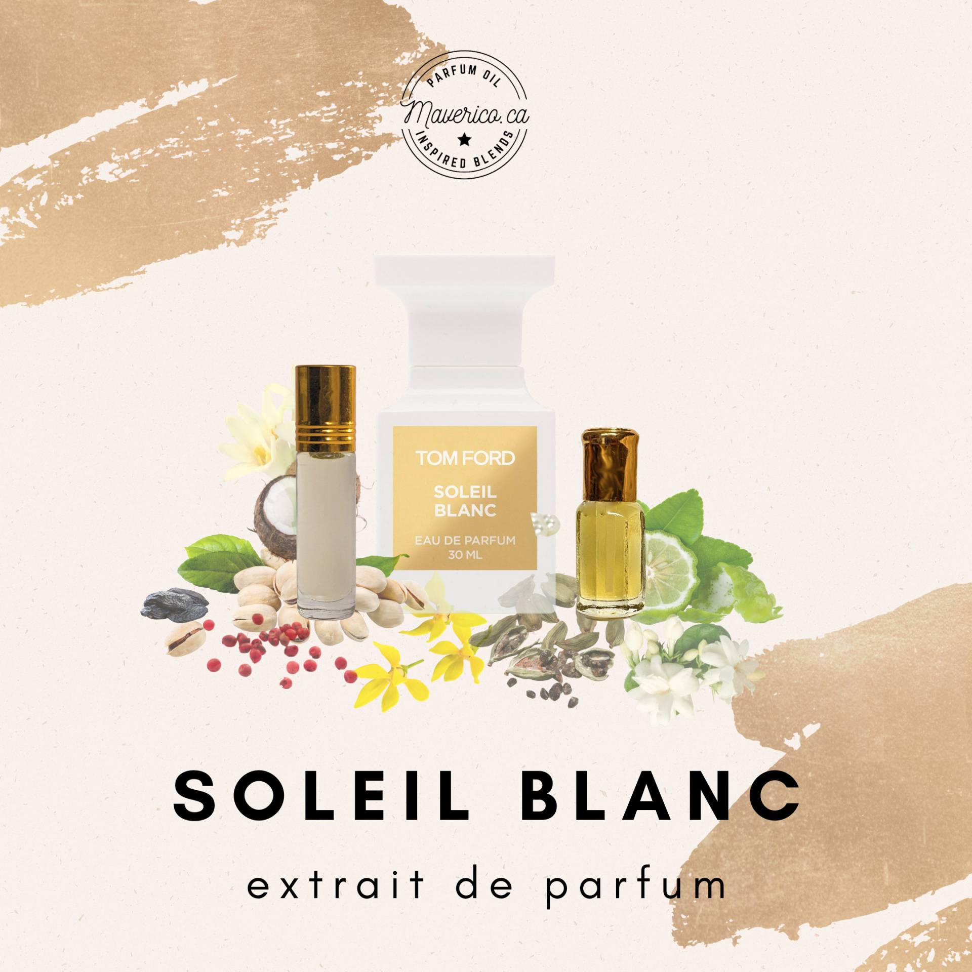 Impression Von Soleil Blanc Premium Parfümöl - Alkoholfreies Attaröl in Verschiedenen Größen Duft | Langlebiges Unisex Parfum von HSAPerfumes