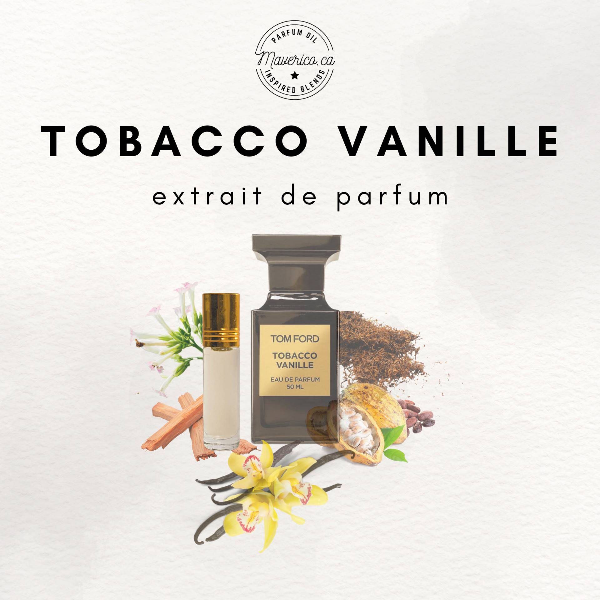 Impression Von Tabak Vanille Premium Parfümöl - Alkoholfreies Attaröl in Verschiedenen Größen Duft | Langlebiges Unisex Parfum von HSAPerfumes