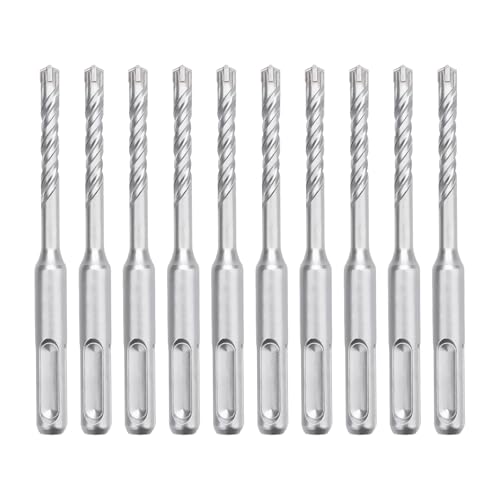 hsawbit Steinbohrer-Set mit SDS-Plus-Schaft, 8 mm x 110 mm, Hammerbohrer, Steinbohrer, Wolframkarbid-Spitze für Beton, Ziegel, Zementwände, Stein, 10 Stück hsawbit Steinbohrer-Set mit SDS-Plus-Schaft, 8 mm x 110 mm, Hammerbohrer, Steinbohrer, Wolframkarbid-Spitze für Beton, Ziegel, Zementwände, Stein, 10 Stück von HSAWBIT