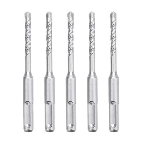 hsawbit Steinbohrer-Set mit SDS-Plus-Schaft, 8 mm x 110 mm, Hammerbohrer, Steinbohrer, Wolframkarbid-Spitze für Beton, Ziegel, Zementwände, Stein, 5 Stück hsawbit Steinbohrer-Set mit SDS-Plus-Schaft, 8 mm x 110 mm, Hammerbohrer, Steinbohrer, Wolframkarbid-Spitze für Beton, Ziegel, Zementwände, Stein, 5 Stück von HSAWBIT