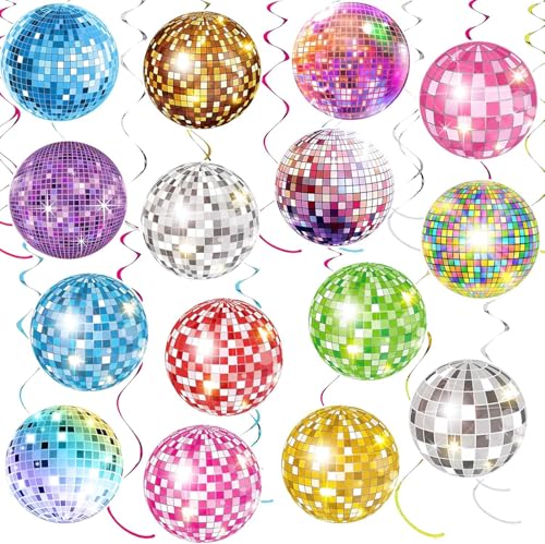 35 Stück Discokugel Hängend Wirbel Decken Deko, 70er Jahre Neon Disco Party, Bunte Discokugel Hängende Spiralen, 70er Jahre Party Luftschlangen für 1970er Disco Fever Hippie Rückblick Geburtstag 35 Stück Discokugel Hängend Wirbel Decken Deko, 70er Jahre Neon Disco Party, Bunte Discokugel Hängende Spiralen, 70er Jahre Party Luftschlangen für 1970er Disco Fever Hippie Rückblick Geburtstag von HSDSH