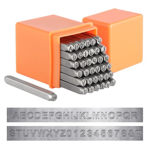 HSAEMALL 37 Stück Schlagzahlen 3mm Schlagbuchstaben Alphabet Metallstempel für Metall und Leder HSAEMALL 37 Stück Schlagzahlen 3mm Schlagbuchstaben Alphabet Metallstempel für Metall und Leder von HSEAMALL