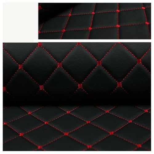 HSIRYAOHD Gestepptes Kunstleder, Diamant-Quadratstich, Kunstleder, Polsterstoff für Auto, Boot, Wohnmobil, feuerhemmendes Vinyl, 140 cm, Meterware, Schwarz, 1,4 x HSIRYAOHD Gestepptes Kunstleder, Diamant-Quadratstich, Kunstleder, Polsterstoff für Auto, Boot, Wohnmobil, feuerhemmendes Vinyl, 140 cm, Meterware, Schwarz, 1,4 x von HSIRYAOHD