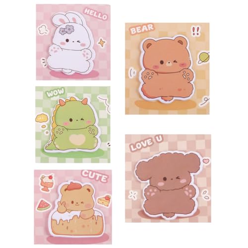 HSKRKOW 5 Pack Mitgebsel Kindergeburtstag Gastgeschenke Kleine Blöcke für Kinder Mitgebsel Haftnotizen Klebezettel Tier Design Kleine Geschenke für Kinder HSKRKOW 5 Pack Mitgebsel Kindergeburtstag Gastgeschenke Kleine Blöcke für Kinder Mitgebsel Haftnotizen Klebezettel Tier Design Kleine Geschenke für Kinder von HSKRKOW