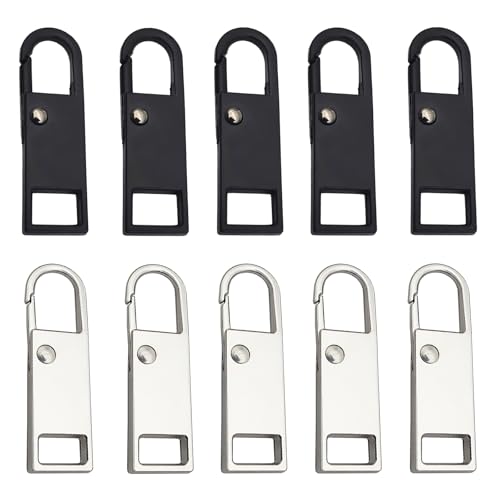 10 Stück Reißverschluss Zipper, Reißverschluss Anhänger, Zipper für Reißverschluss für Reißverschluss Reparatur Set für Jacken, Rucksäcke, Jacken und Koffer, Reißverschluss Zipper Ersatz 10 Stück Reißverschluss Zipper, Reißverschluss Anhänger, Zipper für Reißverschluss für Reißverschluss Reparatur Set für Jacken, Rucksäcke, Jacken und Koffer, Reißverschluss Zipper Ersatz von HSLPSM