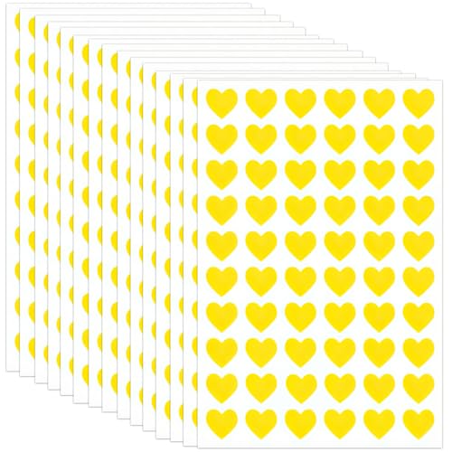 1200 Stück Glitzer Herz Aufkleber Selbstklebend, Herzform Sticker Etiketten für Valentinstag, Hochzeit, Verlobungsfeiern, Jubiläen, DIY Handwerk Scrapbooking Umschlagsiegel Weihnachten Dekoration von HSLPSM