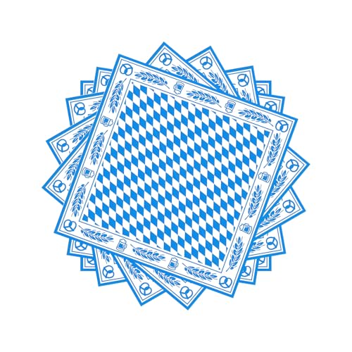 20 Stück Bayern Servietten, Oktoberfest Deko Servietten, Quadratische Servietten In Blau Und Weiß,Bayerische Motivservietten,Mit Bier,Weizenmuster,Für Münchner Oktoberfest Bierzelten Tischdeko 33x33cm 20 Stück Bayern Servietten, Oktoberfest Deko Servietten, Quadratische Servietten In Blau Und Weiß,Bayerische Motivservietten,Mit Bier,Weizenmuster,Für Münchner Oktoberfest Bierzelten Tischdeko 33x33cm von HSLPSM