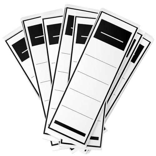 50 Stück Ordneretiketten Selbstklebend, Klebeetiketten Ordnerrücken, Weiß Rückenschilder Selbstklebend, Aktenordner Aufkleber Rücken, Ordnerschilder aus Haftpapier für Büro Bibliothek 50 Stück Ordneretiketten Selbstklebend, Klebeetiketten Ordnerrücken, Weiß Rückenschilder Selbstklebend, Aktenordner Aufkleber Rücken, Ordnerschilder aus Haftpapier für Büro Bibliothek von HSLPSM
