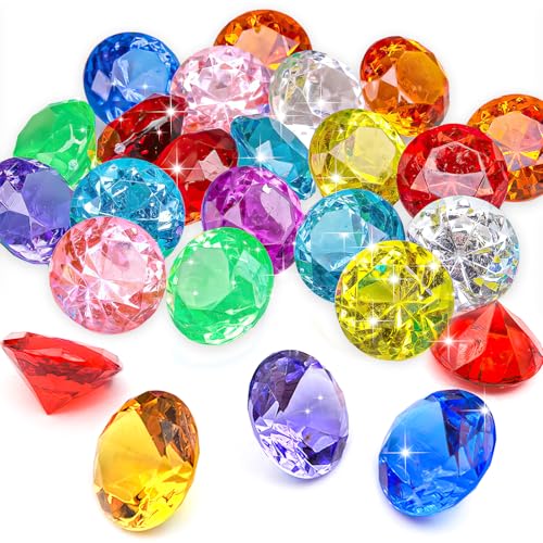 30 Stück Edelsteine für Kinder, 30mm Diamanten Kinder, Acryl Diamanten Deko Bunt, Groß Spiel Diamanten für Aquarium Dekoration, Strand Schatzsuche, Hochzeiten, Vasen, Kunsthandwerke Deko 30 Stück Edelsteine für Kinder, 30mm Diamanten Kinder, Acryl Diamanten Deko Bunt, Groß Spiel Diamanten für Aquarium Dekoration, Strand Schatzsuche, Hochzeiten, Vasen, Kunsthandwerke Deko von HSLPSM