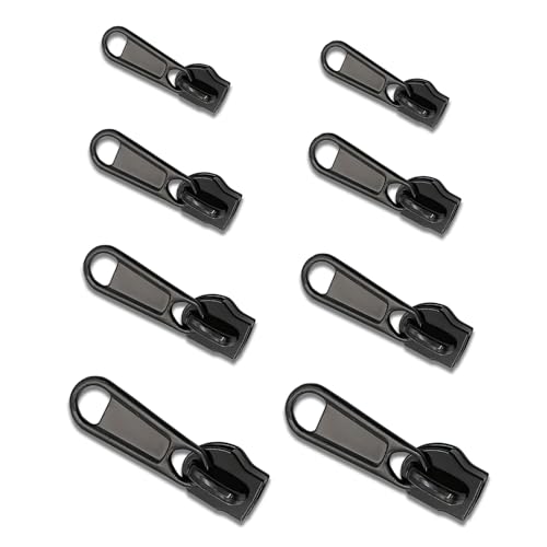 Reisverschluss-reparaturset, 8 Stück Universal Fix Reißverschluss, Zipper ReißVerschluss Ersatz, Abnehmbare Metall Reißverschluss Zipper, Reparatur Set für Kleidung, GepäCk, RucksäCken und Koffern von HSLPSM