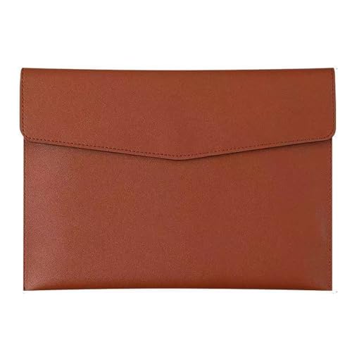 Dokumententasche,Aktentasche,Dateipaket A4, B5, A5, A6,Portfolio,Geschäftsdokumententasche,Hohe Kapazität,Wasserdicht und feuchtigkeitsbeständig,Aus Leder gemacht (Dunkelbraun, A4) von HSNAXingLife