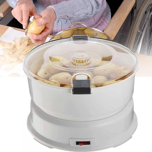 HSRG Elektrische Kartoffelschälmaschine, Gemüseschäler Und -Schneider, Effiziente 1 Kg Kapazität, Kartoffelstreuer Mit Wasser, One-Touch-Bedienung, Schälwerkzeug Für Küche, Haushalt Und Gewerbe HSRG Elektrische Kartoffelschälmaschine, Gemüseschäler Und -Schneider, Effiziente 1 Kg Kapazität, Kartoffelstreuer Mit Wasser, One-Touch-Bedienung, Schälwerkzeug Für Küche, Haushalt Und Gewerbe von HSRG