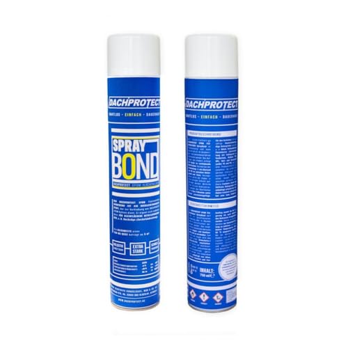 DACHPROTECT EPDM Kontaktkleber SprayBond – 750ml Sprühdose, Hochleistungskleber für Dachfolie, Für Beton, Holz, Metall, Bitumen, ca. 5m² Reichweite DACHPROTECT EPDM Kontaktkleber SprayBond – 750ml Sprühdose, Hochleistungskleber für Dachfolie, Für Beton, Holz, Metall, Bitumen, ca. 5m² Reichweite von HSS