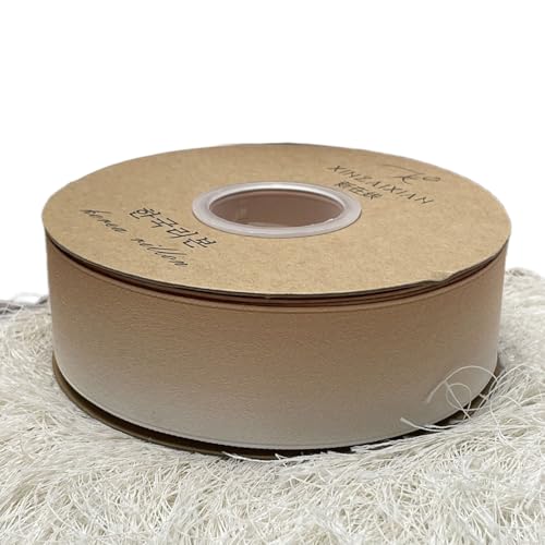 HSTWODE 1 Stück 1.5/4cm Gradientfarben Rippband Doppelseitiges Druckband DIY Schleife Haaraccessoire Material Kleidung Haarornament Zubehör (Gelb, 4cm) von HSTWODE