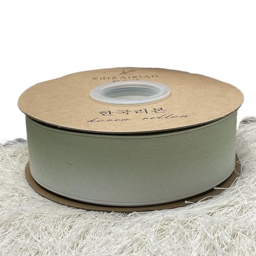 HSTWODE 1 Stück 1.5/4cm Gradientfarben Rippband Doppelseitiges Druckband DIY Schleife Haaraccessoire Material Kleidung Haarornament Zubehör (Grün, 4cm) von HSTWODE