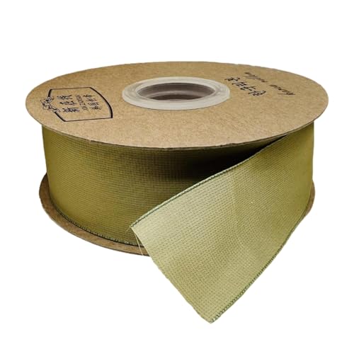 HSTWODE 1 Stück 10 Yards 4 cm Satinband DIY-Bögen, Einfarbig Stoffband für Geschenkverpackung, Schleifen, DIY, Blumen, Cake Design, Hochzeit (Grün) von HSTWODE