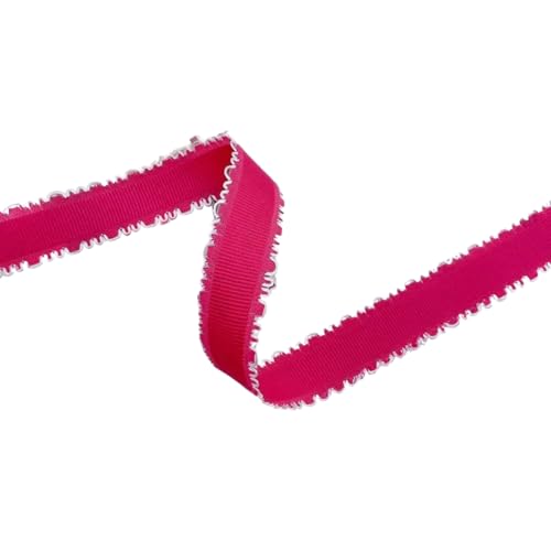 HSTWODE 1 Stück 2,5 cm Spitzenband für DIY-Handwerk, Kopfbedeckungen mit Querstreifen für Blumen, Zubehör, Kartendekoration, Verpackung, Kleidung, Nähbesatz, Schleifen (Pfirsich) von HSTWODE