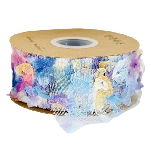 HSTWODE 1 Stück Band 5cm Breite (10 Yard) - für Schleifen, Hairbows, Blumen, Applikationen, Braut, Hochzeit, Basteln, Dekoration, Handwerk, Verpackung (Blau) von HSTWODE