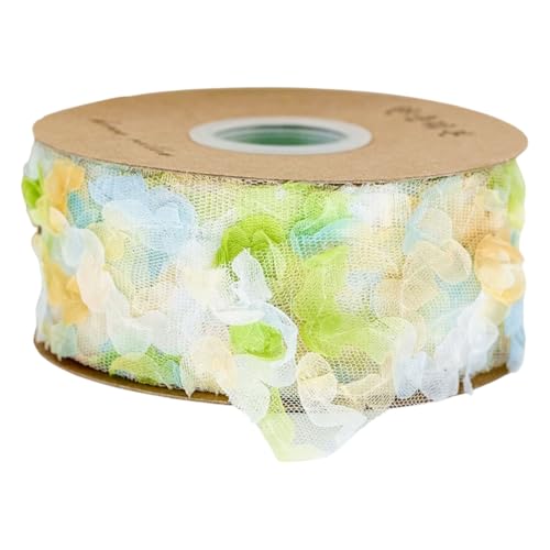 HSTWODE 1 Stück Band 5cm Breite (10 Yard) - für Schleifen, Hairbows, Blumen, Applikationen, Braut, Hochzeit, Basteln, Dekoration, Handwerk, Verpackung (Grün) von HSTWODE