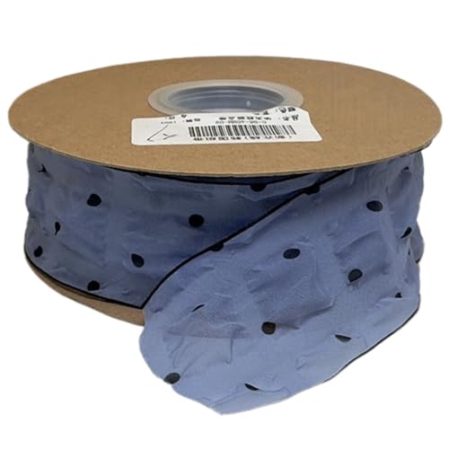 HSTWODE 1 Stück Dekoband Punkte - 4 cm Breite - Premium Geschenkband Stoffbandfür Haarschmuck DIY, Schleifen, Verpackung, Hochzeitsdekoration, Geschenk (Lila) von HSTWODE