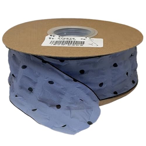 HSTWODE 1 Stück Dekoband Punkte - 7 cm Breite - Premium Geschenkband Stoffband für Hochzeitsdekoration, Geschenk, Haarschmuck DIY, Schleifen, Verpackung (Lila) von HSTWODE