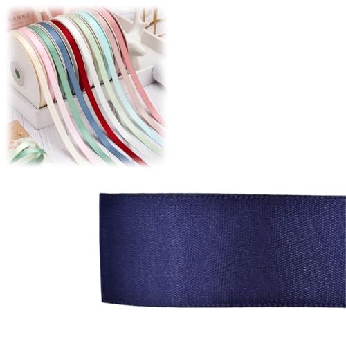 HSTWODE 1 Stück Doppelseitiges Satinband 6 mm × 100 Yards Geschenkband, Schleifenband Ideal für Geschenkverpackung & Basteln Geburtstag, Hochzeit (8102#) von HSTWODE