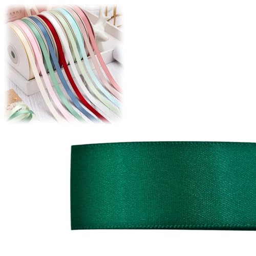 HSTWODE 1 Stück Doppelseitiges Satinband 6 mm × 100 Yards Geschenkband, Schleifenband Ideal für Geschenkverpackung & Basteln Geburtstag,Hochzeit,Dekoration Mehrfarbiges Stoffband (8130#) von HSTWODE