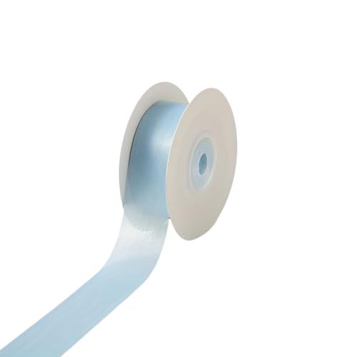 HSTWODE 1 Stück Organza-Band 2.5cm Breite (20 Yard) - für Schleifen, Hairbows, Blumen, Applikationen, Braut, Hochzeit, Basteln, Dekoration, Handwerk, Verpackung (Blau) von HSTWODE