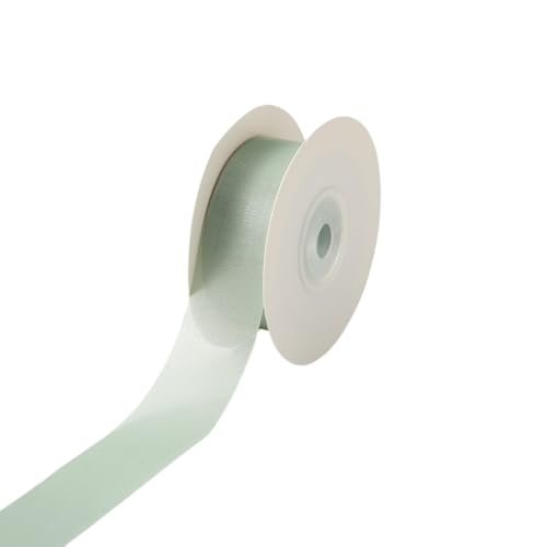 HSTWODE 1 Stück Organza-Band 2.5cm Breite (20 Yard) - für Schleifen, Hairbows, Blumen, Applikationen, Braut, Hochzeit, Basteln, Dekoration, Handwerk, Verpackung (Grün) von HSTWODE