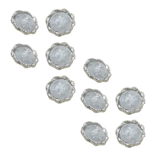 HSTWODE 10 Stück 20mm Luxus Knöpfe für Damenmäntel - Wintermantel, Kleidung und Handwerk, Verzierter Zierknopf, Nähzubehör, Ersatzknopf, Mäntel, Cardigan (Hellgrau) von HSTWODE