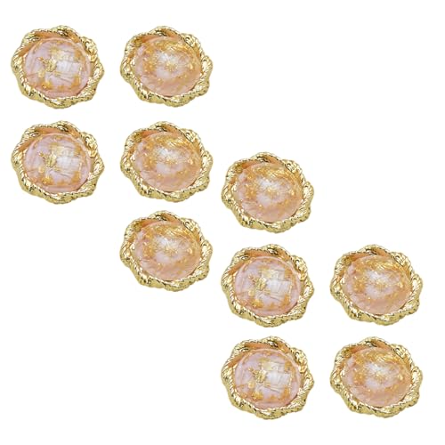 HSTWODE 10 Stück 20mm Luxus Knöpfe für Damenmäntel - Wintermantel, Kleidung und Handwerk, Verzierter Zierknopf, Nähzubehör, Ersatzknopf, Mäntel, Cardigan (Rosa) von HSTWODE