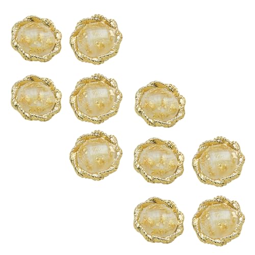 HSTWODE 10 Stück 20mm Luxus Knöpfe für Damenmäntel - Wintermantel, Kleidung und Handwerk, Verzierter Zierknopf, Nähzubehör, Ersatzknopf, Mäntel, Cardigan (Weiß) von HSTWODE