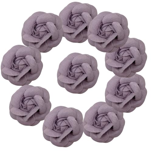 HSTWODE 10 Stück Blumen Netz Stoff Blumen Nähen Gewebe Ornamente Stirnband Verzierungen für Heimwerker Handwerk Hochzeit Dekor deko blumen (12#) von HSTWODE