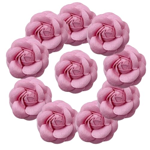 HSTWODE 10 Stück Blumen Netz Stoff Blumen Nähen Gewebe Ornamente Stirnband Verzierungen für Heimwerker Handwerk Hochzeit Dekor deko blumen (3#) von HSTWODE