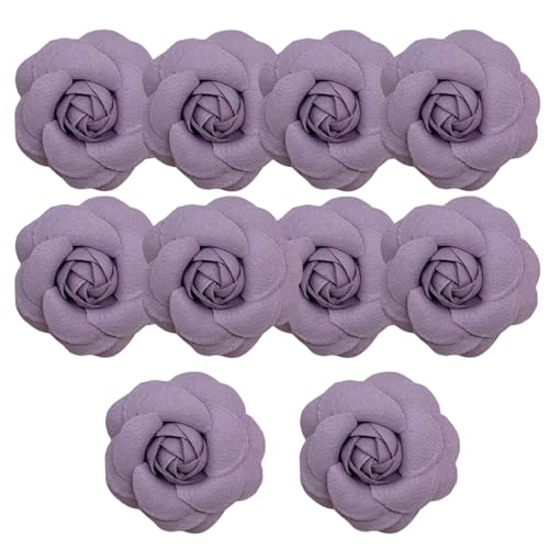 HSTWODE 10 Stück Blumen Netz Stoff Blumen Nähen Gewebe Ornamente Stirnband Verzierungen für Hochzeit Dekor deko blumen Heimwerker Handwerk Hochzeit (12#) von HSTWODE