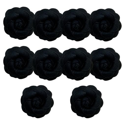 HSTWODE 10 Stück Blumen Netz Stoff Blumen Nähen Gewebe Ornamente Stirnband Verzierungen für Hochzeit Dekor deko blumen Heimwerker Handwerk Hochzeit (13#) von HSTWODE
