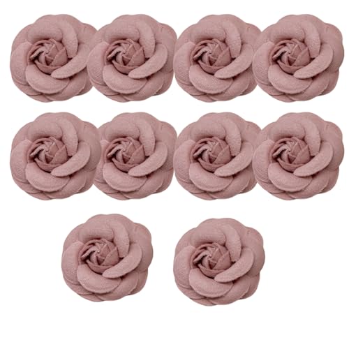 HSTWODE 10 Stück Blumen Netz Stoff Blumen Nähen Gewebe Ornamente Stirnband Verzierungen für Hochzeit Dekor deko blumen Heimwerker Handwerk Hochzeit (5#) von HSTWODE
